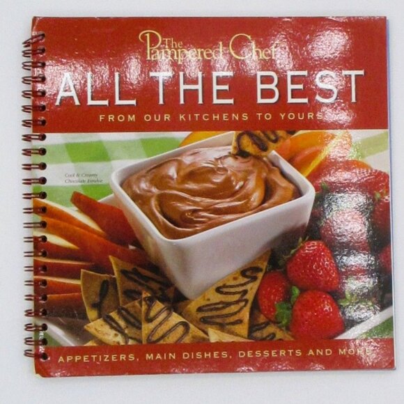 The Pampered Chef All The Best Spiral Cookbook 2003 Appetizers Main Dishes & Des - Picture 1 of 4